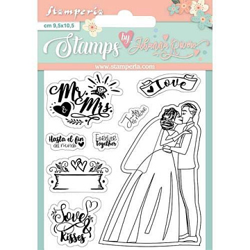 Штамп "Mr & Mrs", 5,5х8,2 см (Stamperia)