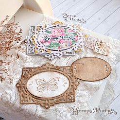 Нож "Рамка узорная", 7х9,2 см (ScrapMania)