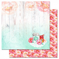 Набор бумаги 30,5х30,5 см "Любовь начинается с кофе", 9 листов (ScrapMania)
