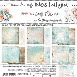 Набор бумаги 20х20 см "Touch of nostalgia. Basic", 24 листа (CraftO'Clock