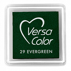 Подушечка чернильная пигментная Versacolor, размер 2,5х2,5 см, цвет темный зелёный