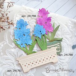 Нож "Цветочные кашпо. Круглые", 3,3х4,9 см (ScrapMania)