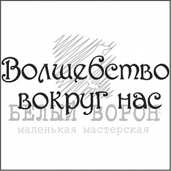 Штамп "Волшебство вокруг нас" (Белый ворон)