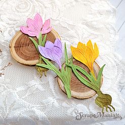 Нож "Первоцветы. Крокусы", 4х7,7 см (ScrapMania)