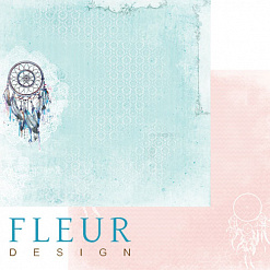 Набор бумаги 15х15 см "Веление сердца", 24 листа (Fleur-design)